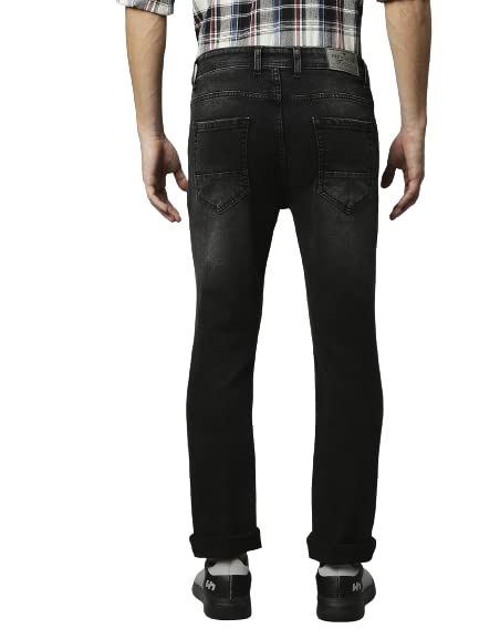 Image of HIGH Star Men Black Jean Slim-Fit Stretchable Jeans