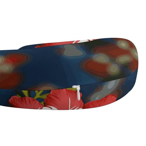 Almohada de viaje en espuma viscoelástica U 30x25 cm miniatura 4