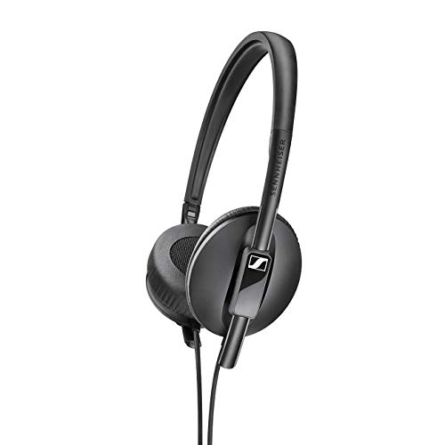 Sennheiser HD 100 - Auriculares Supraurales, Ligeros Y Plegables, Color Negro, Único