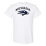 UGP Campus Apparel AS1008 - University of Nevada Wolf Pack Arch Logo - Sports Team T Shirt - Small - White