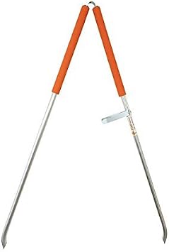 ArcMate Waterway Litter Picker Grabber Tool Adjustable 24"33" Reach, Tweezer-Style Pick Up Tongs for Trash Cleanup, River, Lake & Shoreline Use, Lightweight, Orange 15080