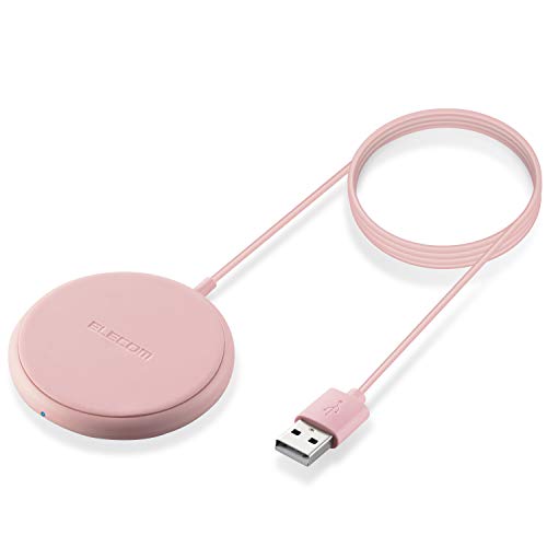 Amazon | エレコム(ELECOM) ワイヤレス充電器 Qi対応 5W ケーブル一体