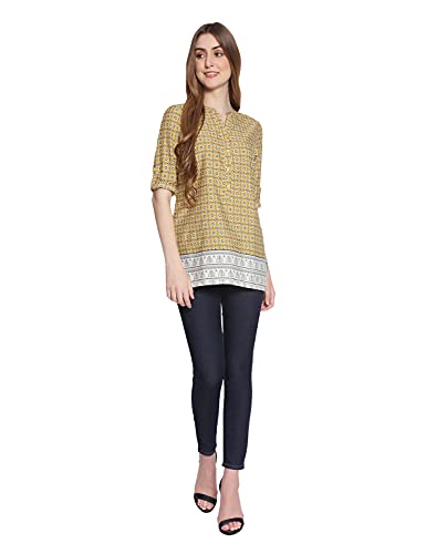 Image of oxolloxo Earthen Printed Women's Longline Top