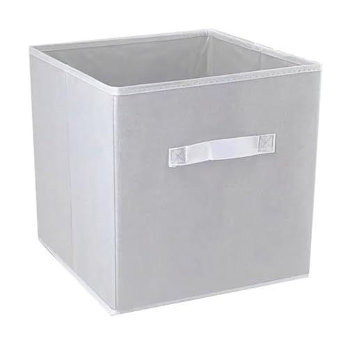 4個パック 引き出し収納ボックス 取っ手付き 折りたたみ式 組み立て簡単 コンパクト 小物入れ 雑貨収納 衣類 おもちゃ クローゼット 車用収納 オフィス収納 しゃれなインテリア雑貨) (ライトグレー4個)