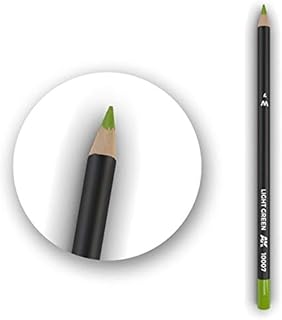 AK-Interactive Color Pencil Light Green Box - 5 Units 10007 - Model Building Paints and Tools # 10007