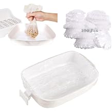BNOSDM 100 PCS Rabbit Cage Liners Disposable Guinea Pig Cage Liner Hamster Tray Liner Plastic Small Animals Bedding Waste & Litter Pan Bag Universal Toilet Film for Bunny Hedgehog Ferret Rat