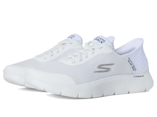Skechers Herren Sneakers, Hands-Free Slip-Ins: Go Walk Flex Hands Up Sneaker, Weiss/opulenter Garten, 10.5 X-Wide – Ansicht 1