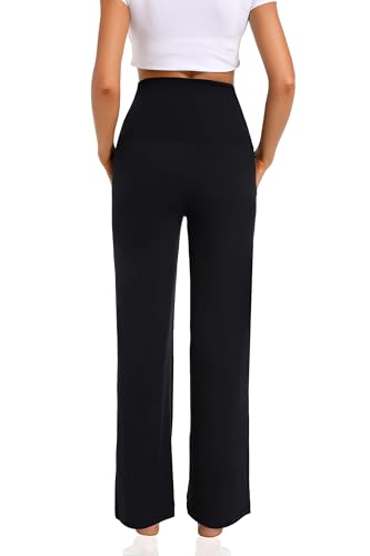 Foucome JQA9372HEI30 Women'S Maternity Pants Casual Loose Wide Leg Cozy Pant Pregnancy Palazzo Lounge Trousers thumb #2
