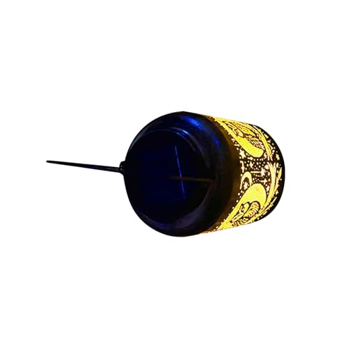 Lampe solaire artistique en métal suspendre pour déco jardin