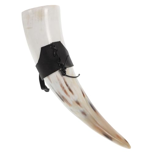 HOODANCOS Corno Vichingo Tromba Corno Tazza Da Per Bere Decorazione in Per Bere Vino Decorazione in Fatta Mano Tazza Decorativa Capacità Per