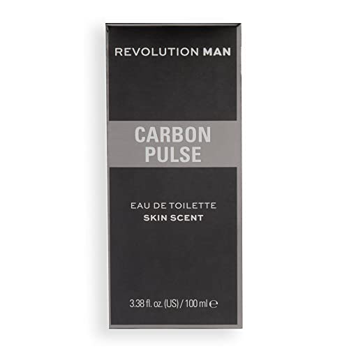 Image of Revolution Man Carbon Pulse Eau De Toilette Bergamot and Sichuan Pepper Fragrance Perfume, Casual Day or Night Scent