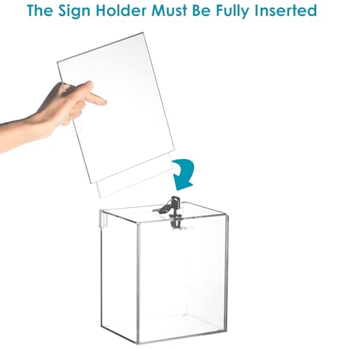 Tall Acrylic Donation Box