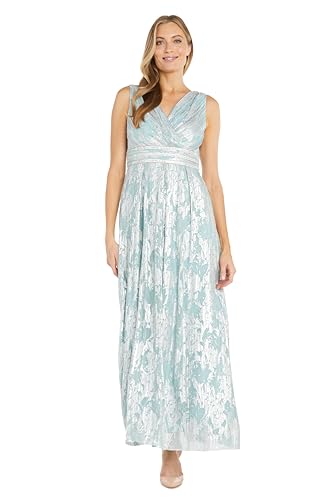 Image of Womens Long Metallic Printed Gown