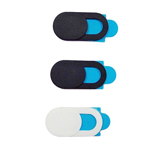 gazechimp Webcam Cover Camera Privacy Slider Sticker For Phone Tablet - 2Preto + Branco