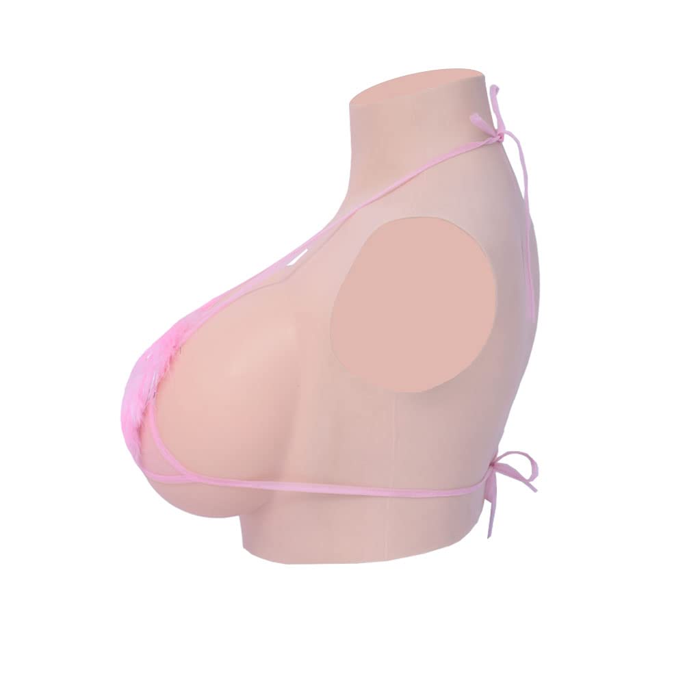 Beikalian Silicone Breast Forms for Crossdressers Realistic Fake Breastplate False Breasts B-G Cup for Drag Queen Transgender Cosplay
