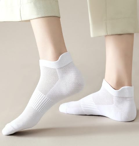 Image of 12-20 Pairs Athletic Ankle Socks for Women Breathable Low Cut Running Cushioned Moisture Wicking for Sport Traveling