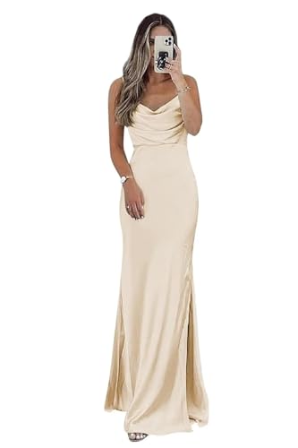 CAZSXIS Bridesmaid Dresses for Wedding Spaghetti Straps...