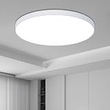ORALUCE LED Deckenleuchte Rund 6500K Kaltweiß, 24W Deckenlampe LED 2400LM, IP44...