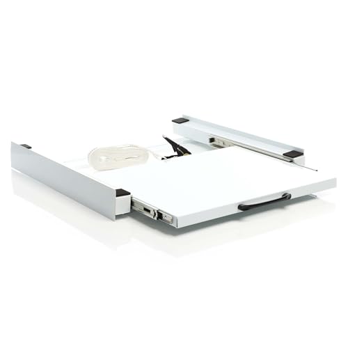Wiltec Kit Sovrapposizione Lavatrice asciugatrice Max 150 kg con ripiano Estraibile