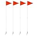 AGORA Hardground Portable Fiberglass Soccer Corner Flags - Set of 4