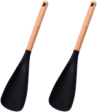 Cooking Spoons for Nonstick Cookware, 2-Pack BPA-Free Silicone Sp...