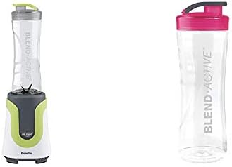 Breville Blend Active Personal Blender & Smoothie Maker with 2 Portable Blending Bottles (600ml), 300W, Pink [VBL134]