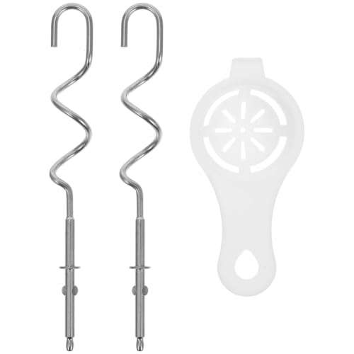 Consejos para Comprar Repuestos para batidoras amasadoras al mejor precio. 43 BIUDECO 2 Piezas Gancho para Masa de Acero Inoxidable Repuestos para Batidora de Mano Accesorio de Cocina para Amasar Pan y Pizza Compatibles con la Mayoría de Batidoras