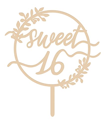 Sweet 16 Cake Topper