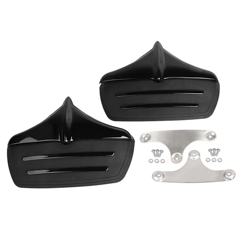 Image of Black Rear Fender Mud Flaps Edge Tip Accents Trim for Harley Tri-Glide Ultra Classics FLHTCUTG 2011-2023 and FLHXXX Street Glide Trikes 2011