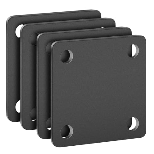 SALUINOKI 1/4 Square Steel Plate Base 8x8 for Tile, Hot Rolled Weldable A36 Flat Metal Plate Sheet 8 inch with Holes