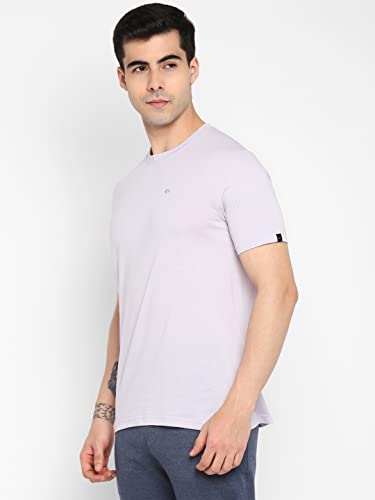 Image of Allen Cooper Men's Super Combed Cotton Rich Solid Round Neck Half Sleeve T-Shirt
