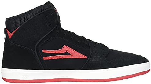 Lakai Men's Telford Skate Shoe, Black/RED Suede, 5 | Image 5