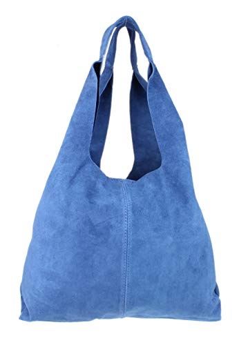 Image of Girly Handbags Plain Open Shoulder Bag (Denim)