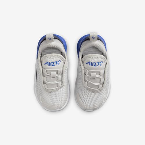 Nike Air Max 270 Baby/Toddler Shoe (DD1646-041, Vast Grey/Hyper Royal/Thunder Blue/White)4
