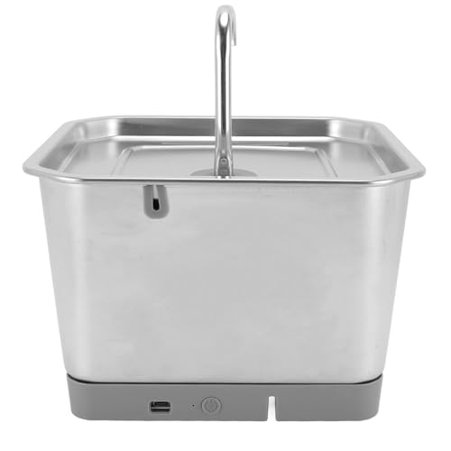 Fuente de agua para gatos acero inoxidable 3.5L miniatura 7