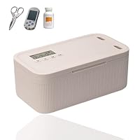 Zeitschloss Box,Time Lock,Phone Lock Boxs Suchtmanagement,Sicherheits-Schließfächer für Küche/Haus/Schule/Reisen/Büro/Medikamenten Aufbewahrung/Box Abschließbar(Batterie Nicht Enthalt) (Beige)