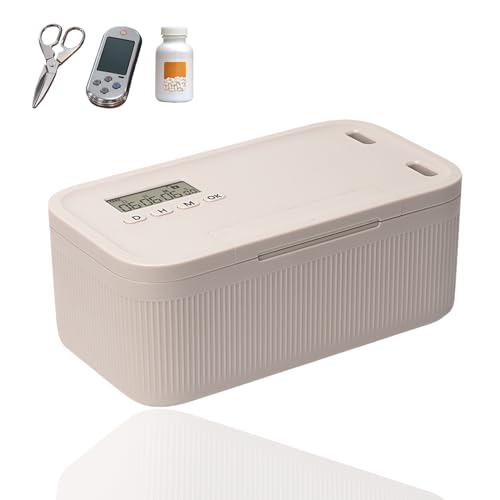 Sightday Timed Lock Box Phone Lock Box Addiction Management Timer Lockable Storage Box For Kitchen/Home/School/Personal/Travel/Office/Medication Storage Boxs/Snacks(Battery Not Included)