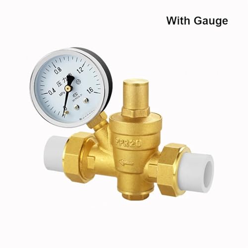 Régulateur de pression PPR 25 avec manomètre pour chauffe-eau