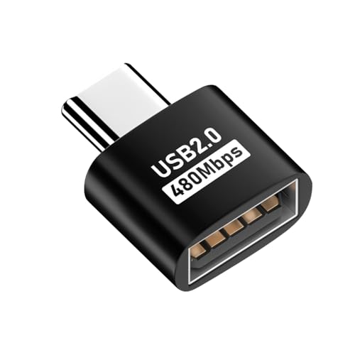 Hemousy Adaptateur USB Type C | Adaptateur Femelle-Mâle 480 Mbit/s | Convertisseur Haut Débit Compatible avec Smartphones, Tablettes, Appareils Type C, pour Configuration Moniteur, Interface Audio et