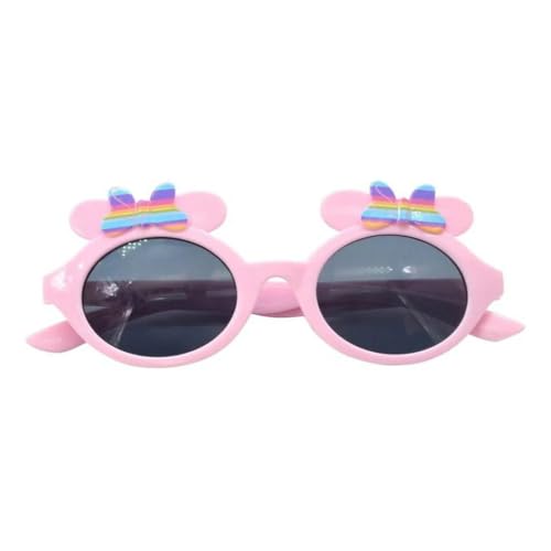 Image of STRIDERS Disney Minnie Sunnies Rainbow Sunglasses Pink Kids Fashion Eyewear UV Protected Durable Frame Perfect Outdoor Summer Accessory