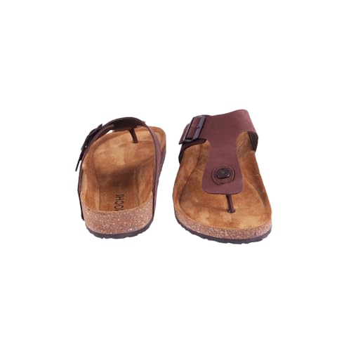 Image of Mochi Men's Leather Thong Sandal with Cork Footbed