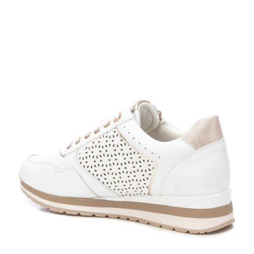 Xti Para Mujer. 14223401-BLANCO Zapatillas 142234 Blanco (38), Plano, Cordones, Casual - 4