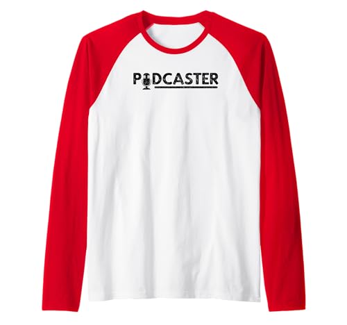 Podcaster Vintage Podcast Raglan Baseball Tee