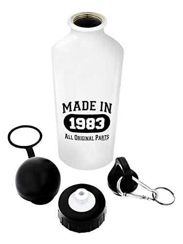 Thiswear 40Th Birthday Gifts For Men Made 1983 All Original Parts Funny 40Th Birthday Gifts For Dad Gift Aluminum Water Bottle With Cap & Sport Top White #TOP15