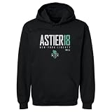500 LEVEL WNBA Pauline Astier New York Liberty Elite Adult Unisex Hoodie (Black, S)