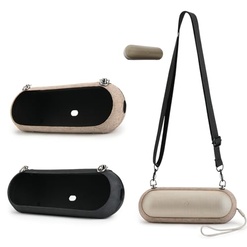 Coque de protection pour haut-parleur Beats Pill modèle 2024 - Coque rigide avec bandoulière réglable (doré)