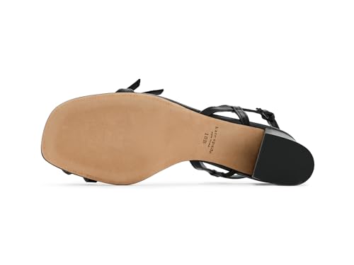 Image of kate spade new york Loop Smooth Leather Block Heel Sandal | Party Sandals