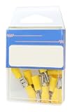 10.91663ABOX Caja Faston Hembra aislado 6.3mm Amarillo 10uds.