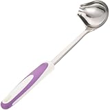 Cabilock Edelstahl Saucenlöffel mit Ergonomischem Stahlgriff Spülmaschinenfest für Einsatz in Restaurants und Küchen bei Suppen und Dressings