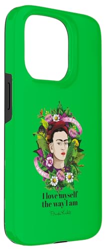 Coque pour iPhone 15 Pro Frida Kahlo en silicone antichoc multicolore